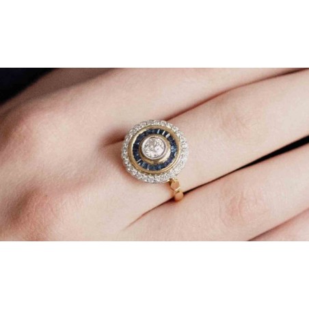 Bague dentelle rubis
